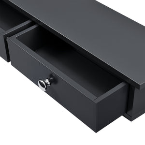 Wandplank Geeste met 2 lades 60x15x10 cm [en.casa]