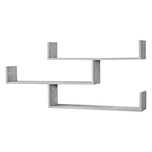 Wandrek Grimstad met 3 planken 119x18x55 cm - 3 varianten