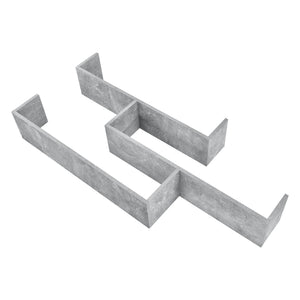 Wandrek Grimstad met 3 planken 119x18x55 cm - 3 varianten