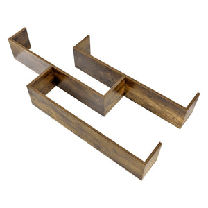 Wandrek Grimstad met 3 planken 119x18x55 cm - 3 varianten