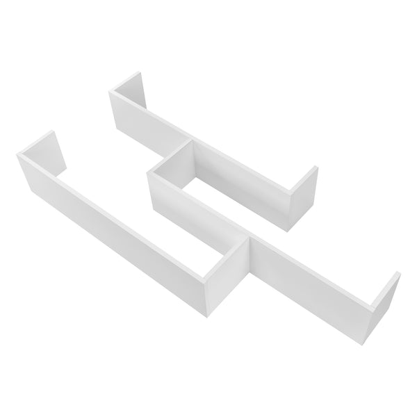Wandrek Grimstad met 3 planken 119x18x55 cm - 3 varianten