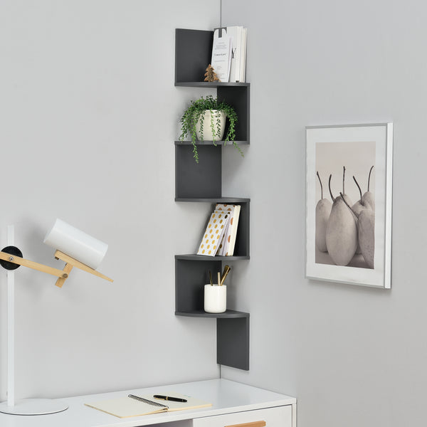 [en.casa] Étagère murale mat design rétro model 10 
