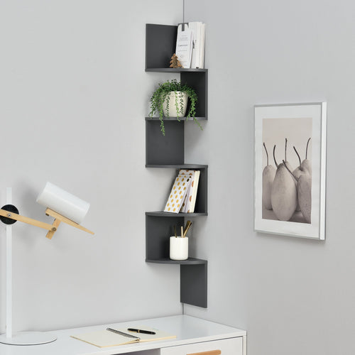 [en.casa] Étagère murale mat design rétro model 10 