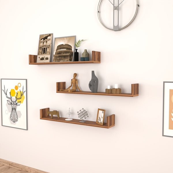 [en.casa] Wandplank set van 3 Höganäs - 8 varianten