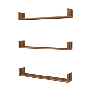[en.casa] Wandplank set van 3 Höganäs - 8 varianten