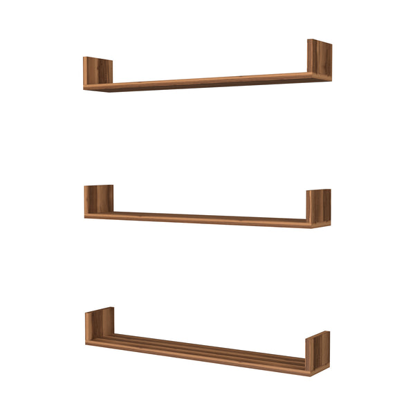 [en.casa] Wandplank set van 3 Höganäs - 8 varianten