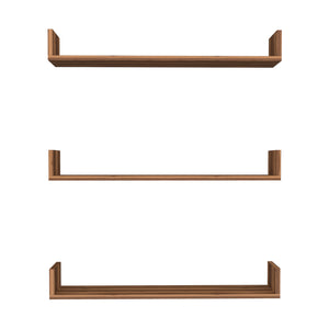 [en.casa] Wandplank set van 3 Höganäs - 8 varianten
