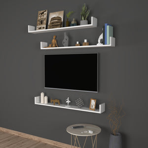 [en.casa] Wandplank set van 3 Höganäs - 8 varianten