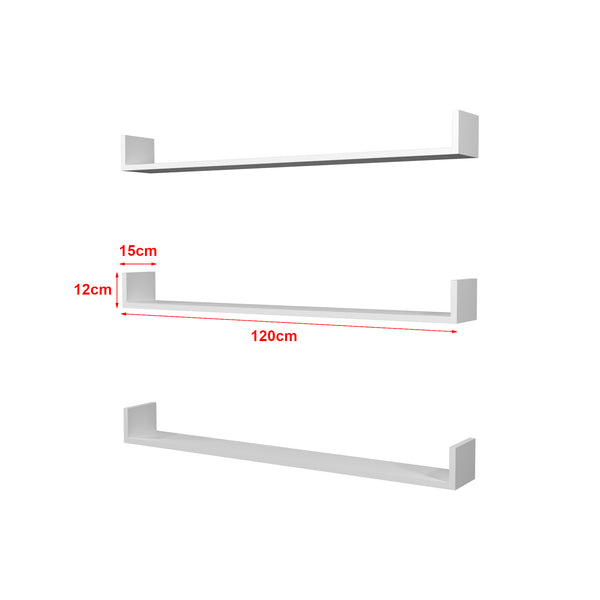 [en.casa] Wandplank set van 3 Höganäs - 8 varianten