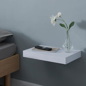 [en.casa] Wandplank Hyvinkää met lade 39,5x25x5 cm - 2 varianten