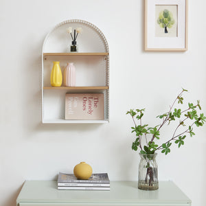 Wandrek Jäller met 3 planken 53x35x14 cm [en.casa]