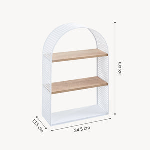 Wandrek Jäller met 3 planken 53x35x14 cm [en.casa]