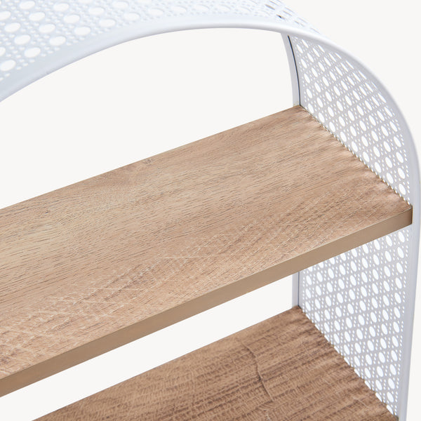 Wandrek Jäller met 3 planken 53x35x14 cm [en.casa]