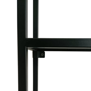 Étagère murale Jämijärvi acier noir [en.casa]