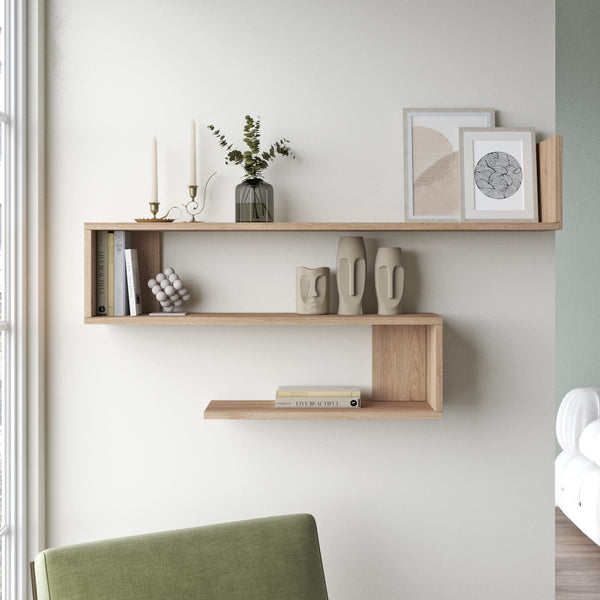 [en.casa] Wandplank Kitee 120x14,5x71,5cm - 5 varianten
