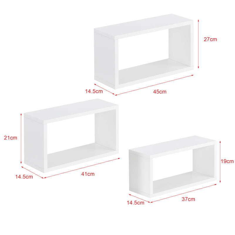 Maatschets Wandplank Mandal set van 3 - 3 varianten