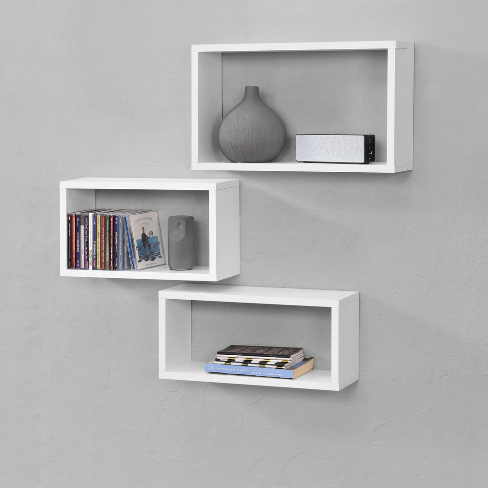 Étagère murale Mandal lot de 3 différentes couleurs en.casa - premiumXL