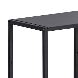 Set d'étagères murales Nostened acier noir [en.casa]