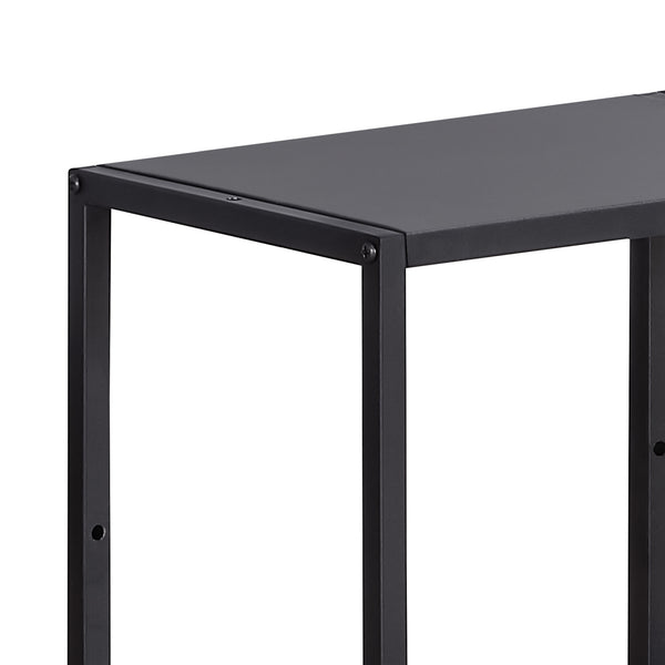 Set d'étagères murales Nostened acier noir [en.casa]