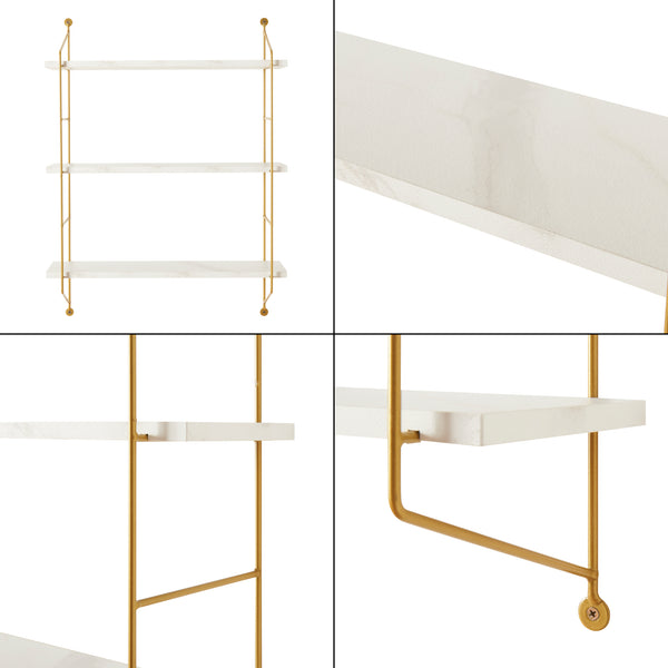 [en.casa] Wandrek Ösel 63,5x48x15 cm - 3 varianten