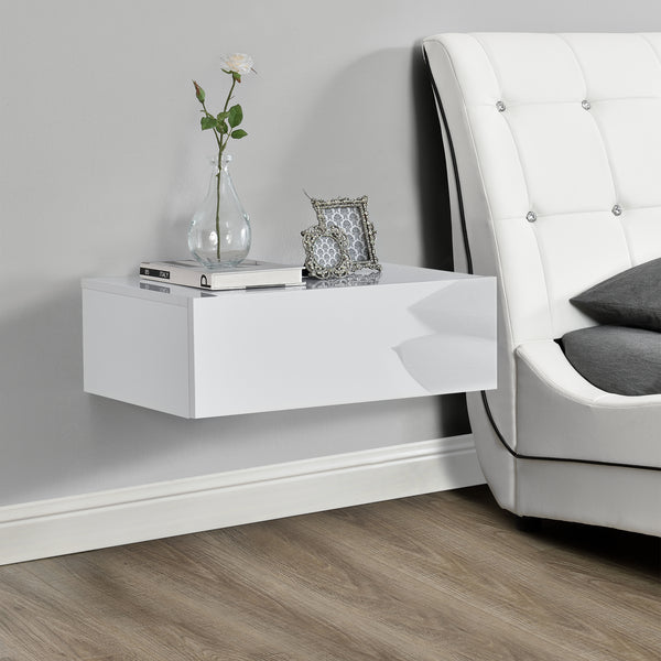 Wandplank met lade zwevend 46x30x15 cm - 18 varianten