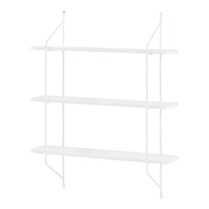 Wandrek Østfold met 3 planken 100x80x21 cm [en.casa]
