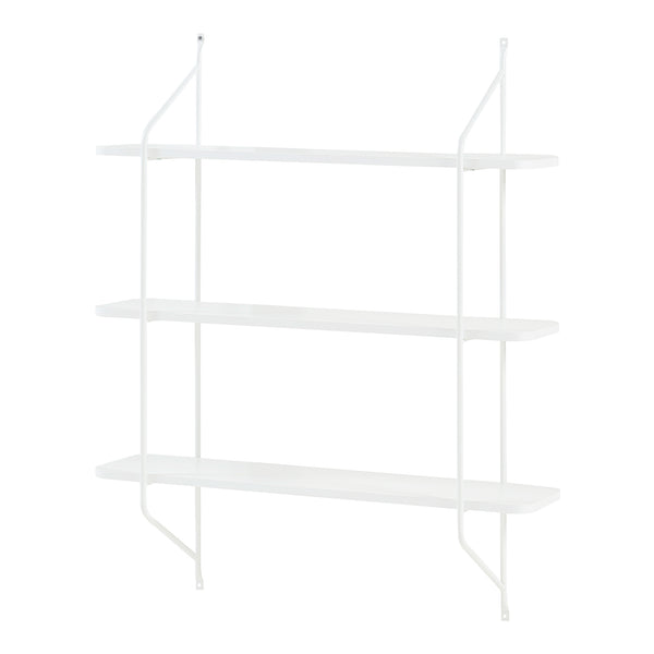 Wandrek Østfold met 3 planken 100x80x21 cm [en.casa]