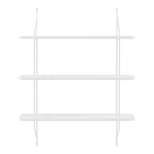 Wandrek Østfold met 3 planken 100x80x21 cm [en.casa]