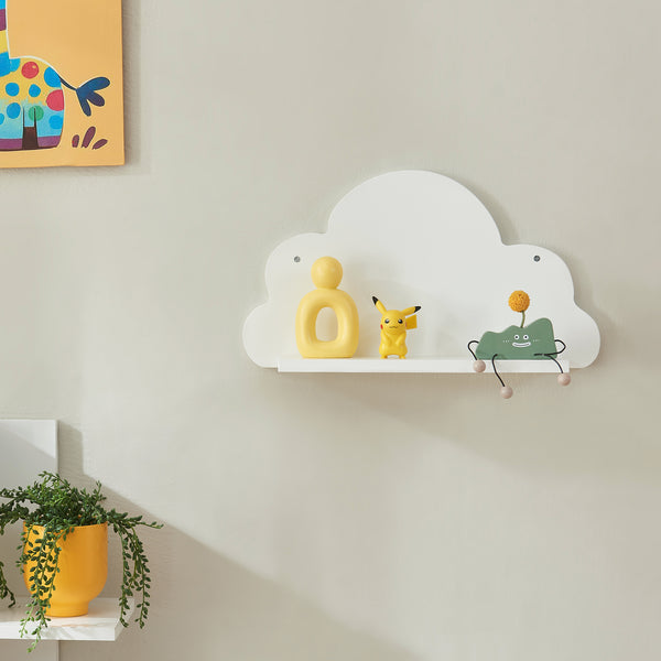 [en.casa] Wandplank voor kinderen Skanderborg wit - 8 varianten