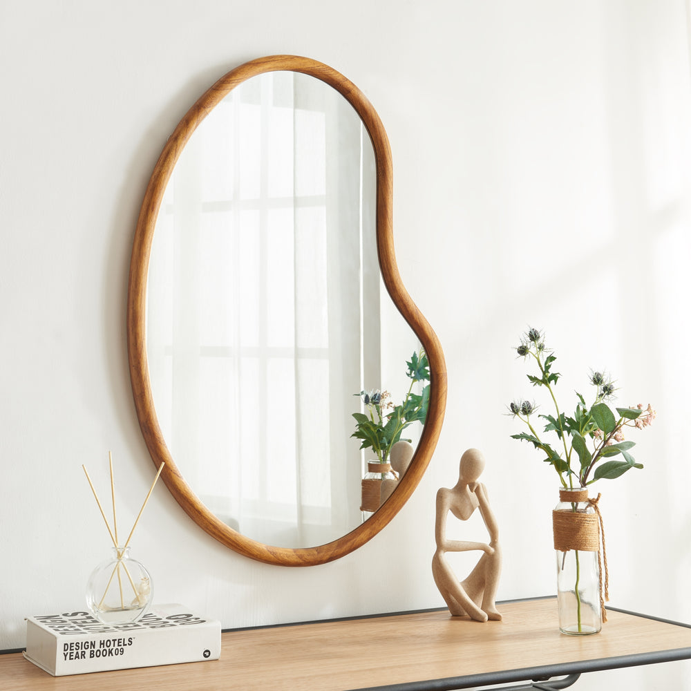 Wandspiegel Jokioinen 75x55 cm Eikenlook [en.casa] - premiumXL
