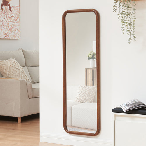 Wandspiegel Ristijarvi 120x40 cm Bruin [en.casa] - premiumXL