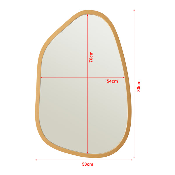 Miroir mural Filiano asymétrique 80 x 58 cm [en.casa]