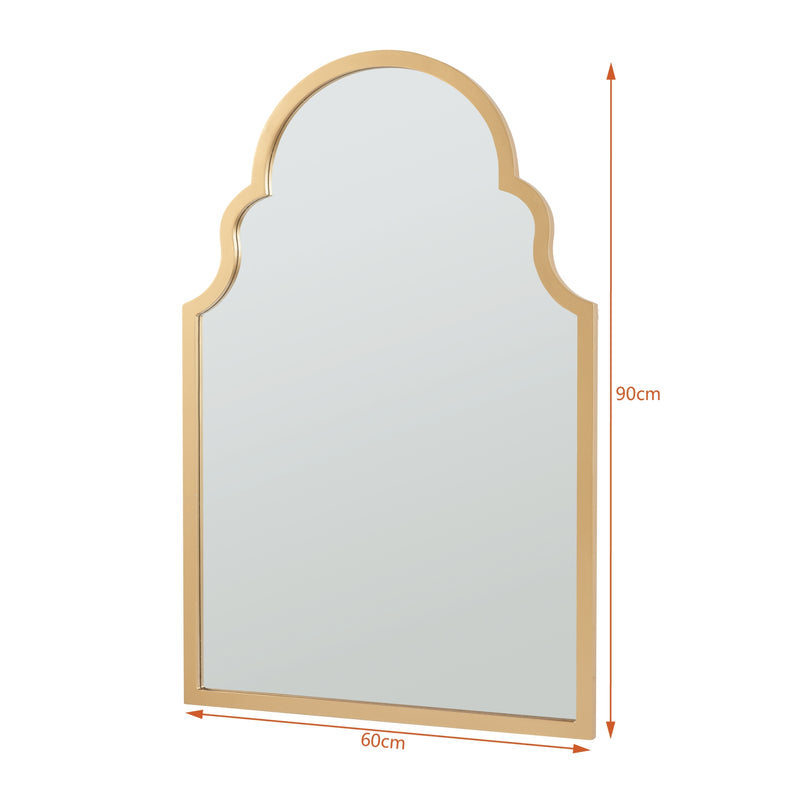 Croquis coté Miroir mural Hämeenkyrö MDF 90 x 60 cm [en.casa]