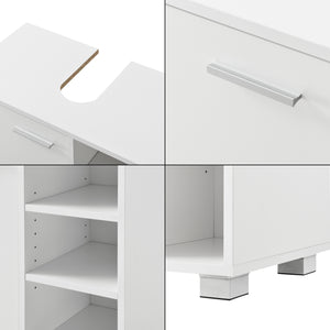 Wastafelonderkast badkamermeubel 55,6x60x31 cm - verschillende kleuren