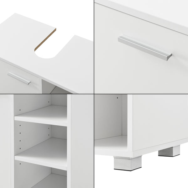 Wastafelonderkast badkamermeubel 55,6x60x31 cm - verschillende kleuren