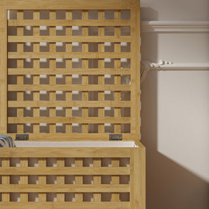 Panier à linge Jystiand bambou [en.casa]