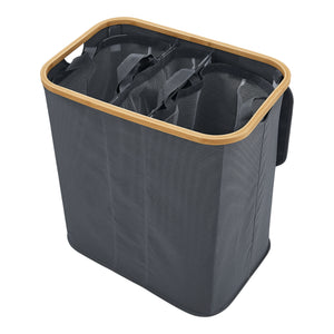 [en.casa] Wasmand Rusko met 3 waszakken 69x57x37 cm - 2 varianten