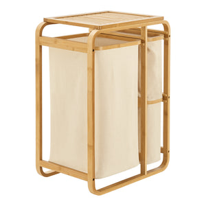 [en.casa] Wasmand Evenes met waszakken 70,5x49,5x33 cm - 2 varianten