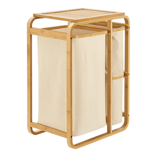 [en.casa] Wasmand Evenes met waszakken 70,5x49,5x33 cm - 2 varianten