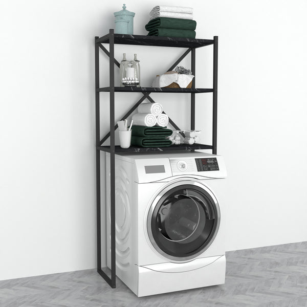 [en.casa] Ombouwkast Askersund voor wasmachine 160x66x34 cm - 2 varianten