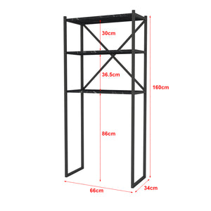 [en.casa] Ombouwkast Askersund voor wasmachine 160x66x34 cm - 2 varianten
