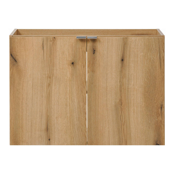 Wastafelonderkast Newport met wastafel eikenkleurig en wit [en.casa]