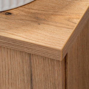Meuble sous-lavabo avec vasque rond Newport [en.casa]