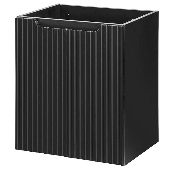 Meuble sous-vasque NEWPORT avec lavabo noir rainuré [en.casa]