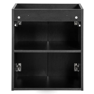 Meuble sous-vasque NEWPORT avec lavabo noir rainuré [en.casa]