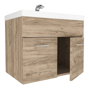 Wastafelonderkast met wastafel Krildihana 61x40x50 cm [en.casa]
