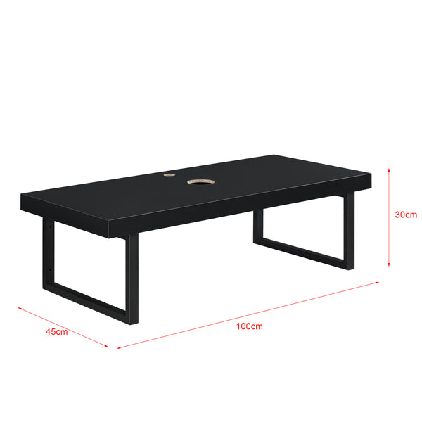 Plan de Toilette pour Salle de Bains avec Support en Métal 100 x 45 x 30 cm [neu.haus]
