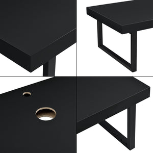 Plan de Toilette pour Salle de Bains avec Support en Métal 100 x 45 x 30 cm [neu.haus]