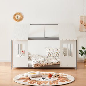 Kinderbed Tostedt huisbed grenen [en.casa]