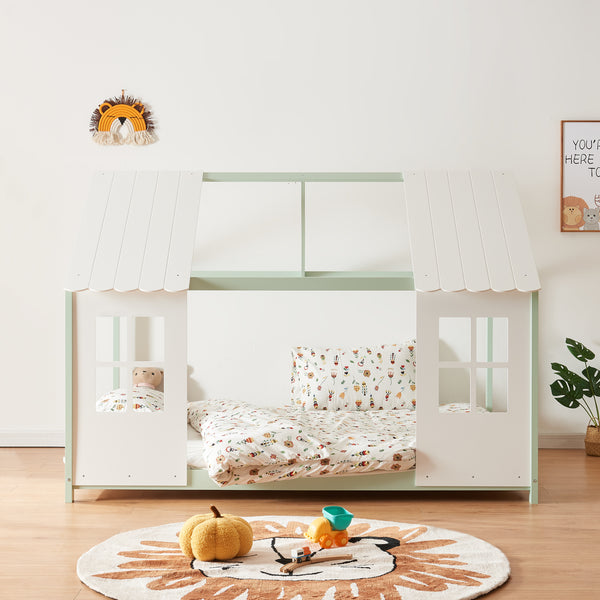 Kinderbed Tostedt huisbed grenen [en.casa]